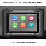 Battery Replacement for EUCLEIA TabScan S8 S8M S8PRO Scanner
